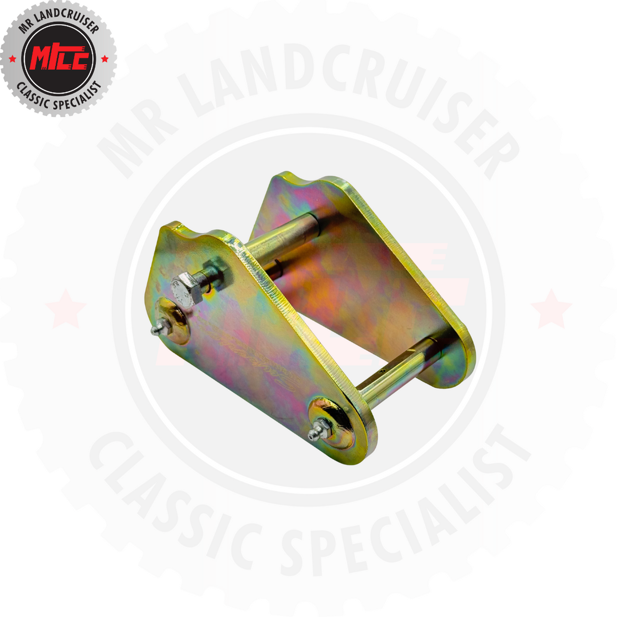 top view of Anti-Inversion Extended Shackles 2 Inch (50mm) Suits Toyota Landcruiser 40 Series