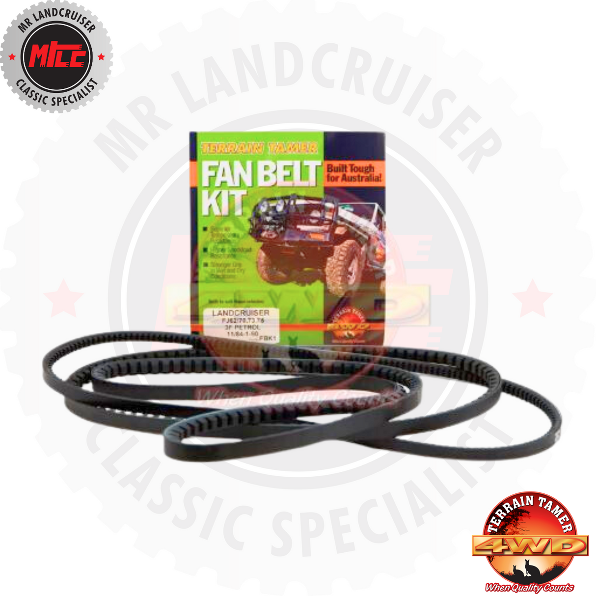 Fan Belt Kit Fan Power Steering & A/C suits