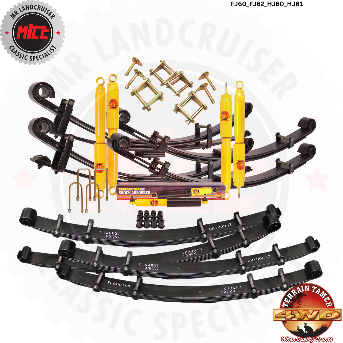 Landcruiser 60 Series Full Suspension Kit Front & Rear HJ60