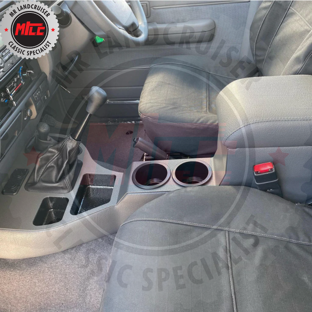 installed Full Centre Console suitable for LandCruiser 70 series dual cab 76