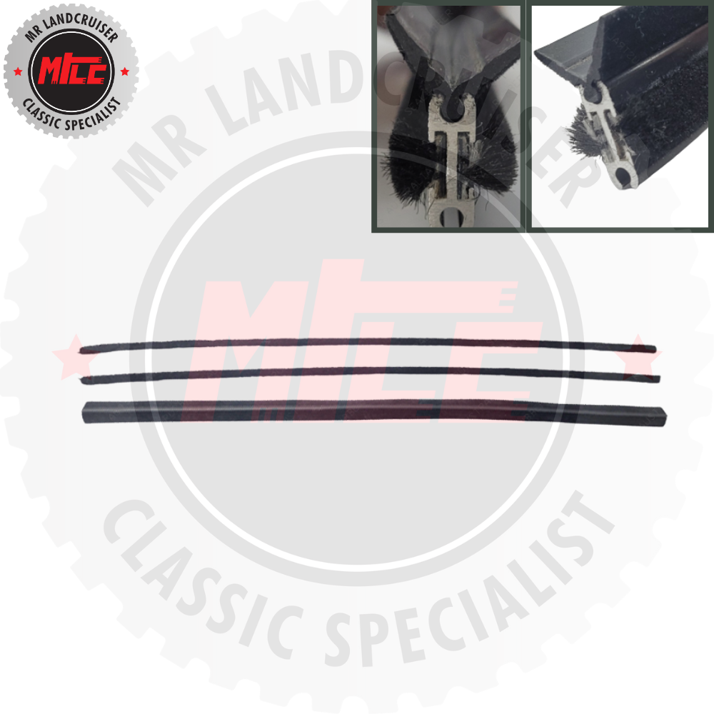 Sliding Glass Divider Seal Replacement Insert Kit suits Toyota Landcruiser 60/70 Series Wagon