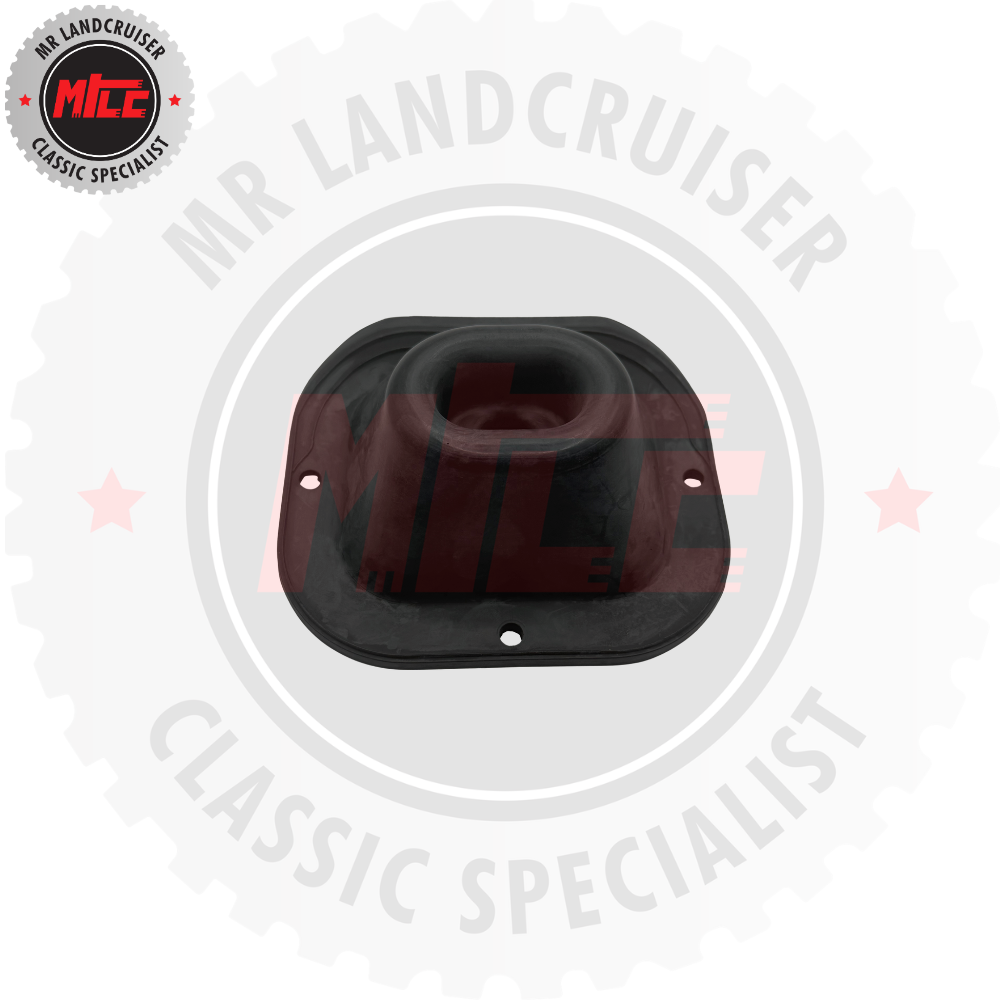 top view of Aftermarket Transfer Case Gear Lever Boot suits 40 & 55 Series Toyota Landcruiser 1974 - 1982