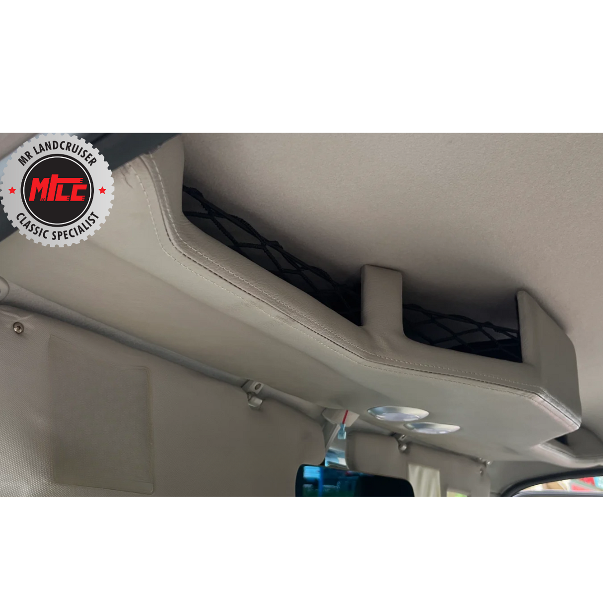 installed view of Roof Console Aftermarket suits 70 Series Toyota Landcruiser