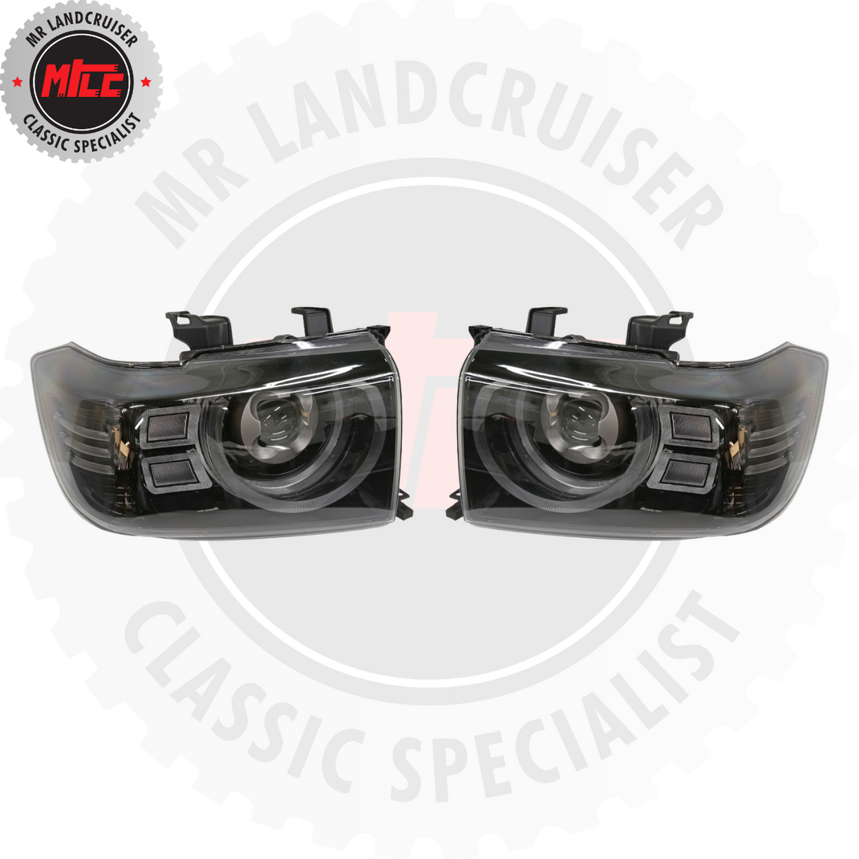 LED Headlight Assembly Set Suits for 79 Series Toyota Landcruiser