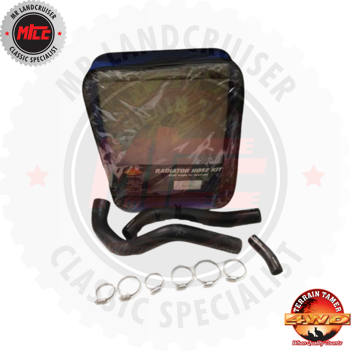 Radiator Hose Kit suits BJ40 Toyota Landcruiser 02/1974 - 08/1980