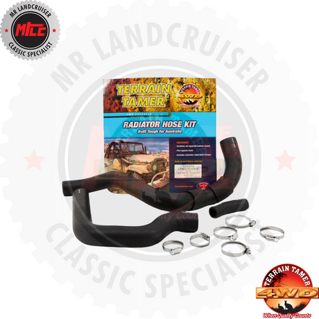 Radiator Hose Kit suits Toyota Landcruiser BJ71 & BJ74 13BT Automatic Transmission