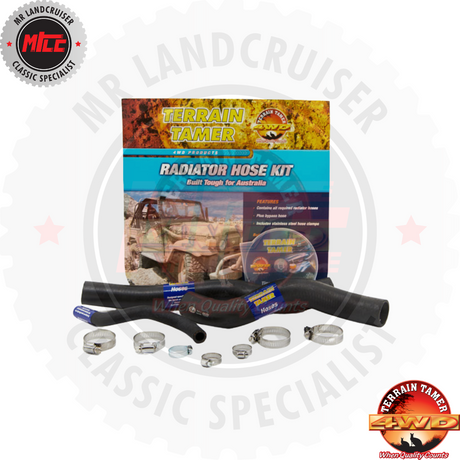 Radiator Hose Kit suits Toyota Landcruiser RJ70 22R 11/1984 - 10/1985
