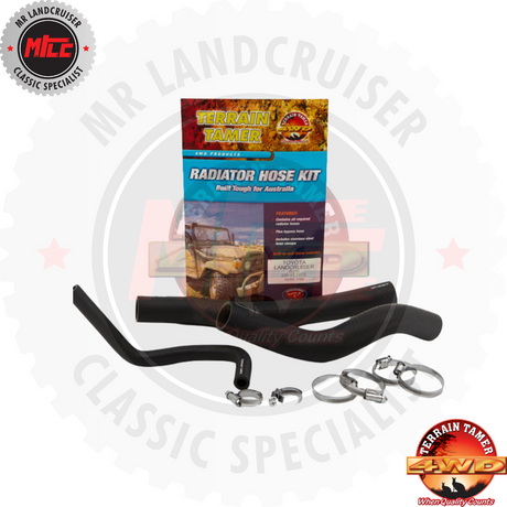 Radiator Hose Kit suits Toyota Landcruiser RJ70 22R 10/1985 - 1/1990