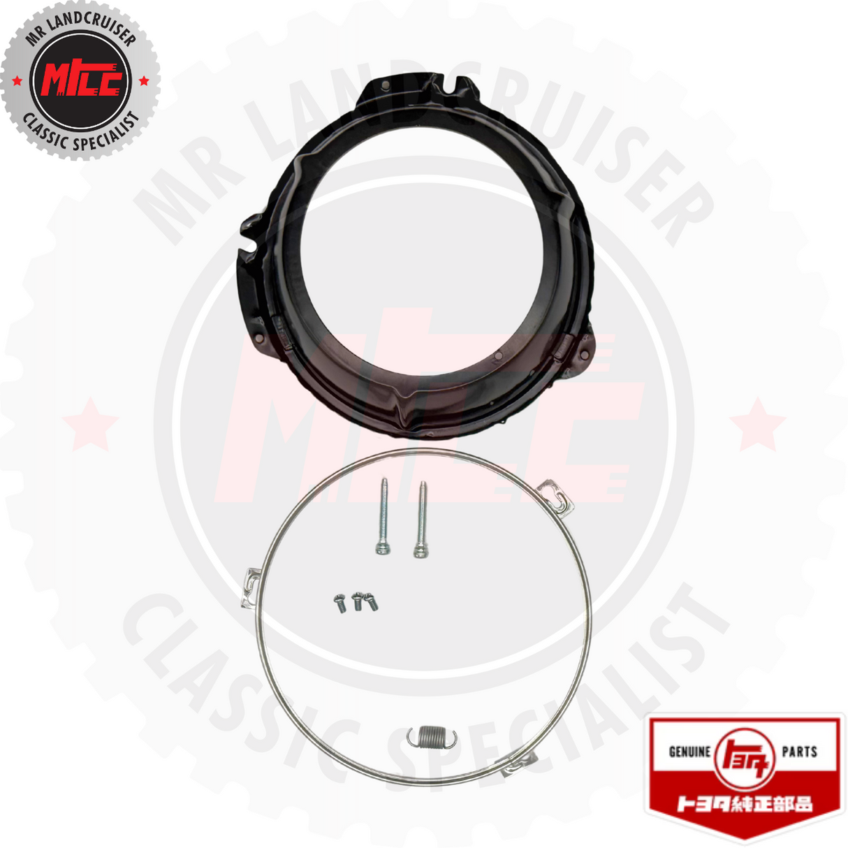 top view of Genuine Toyota Headlight Mounting Kit suits 40 Series Landcruiser