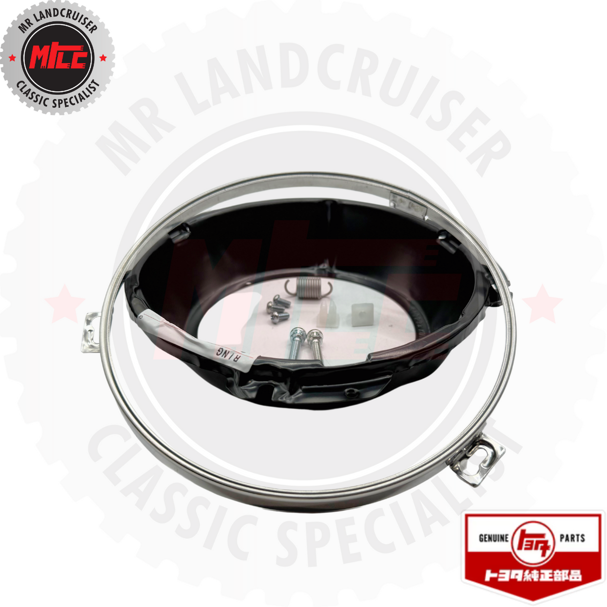 side view of Genuine Toyota Headlight Mounting Kit suits 40 Series Landcruiser