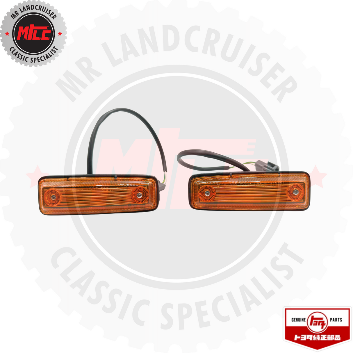 Genuine Toyota Lamp Side Turn Signal Indicators LEFt & Right suits 60 Series Landcruiser 08/1987 -