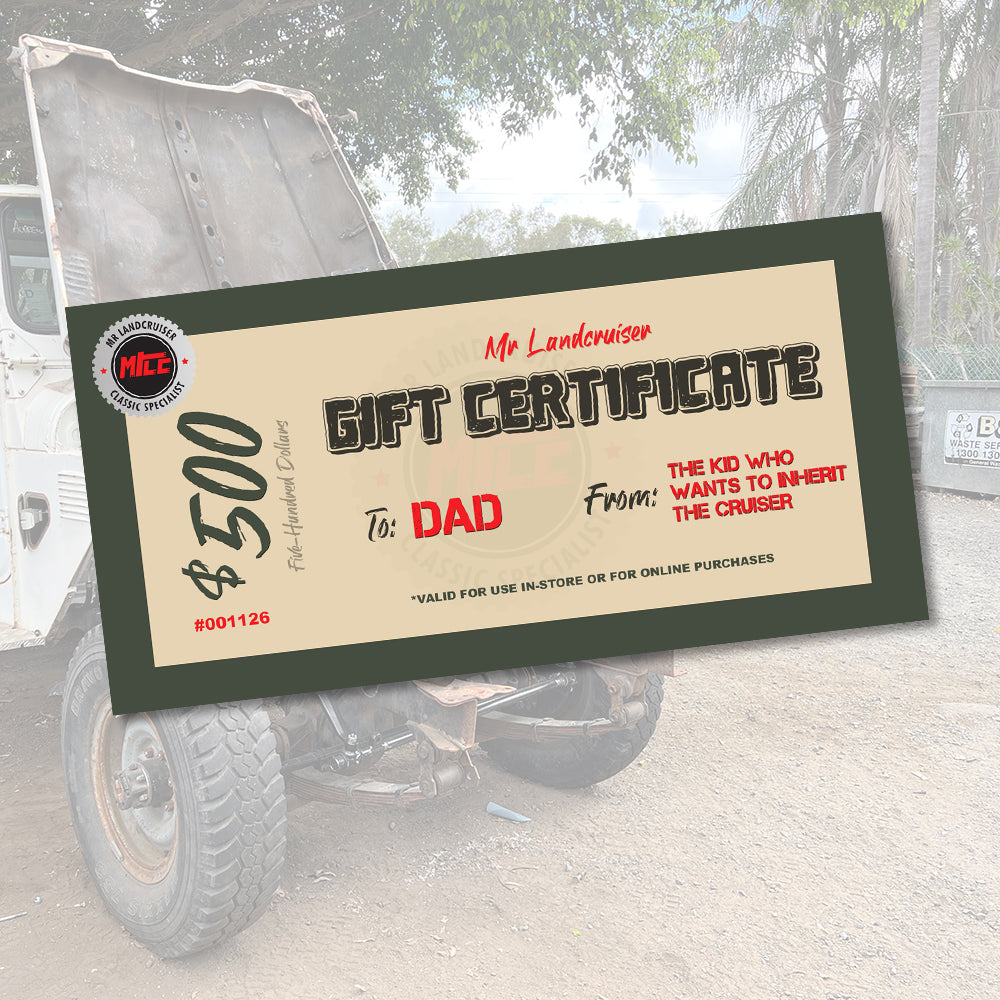 Mr Landcruiser Gift Card