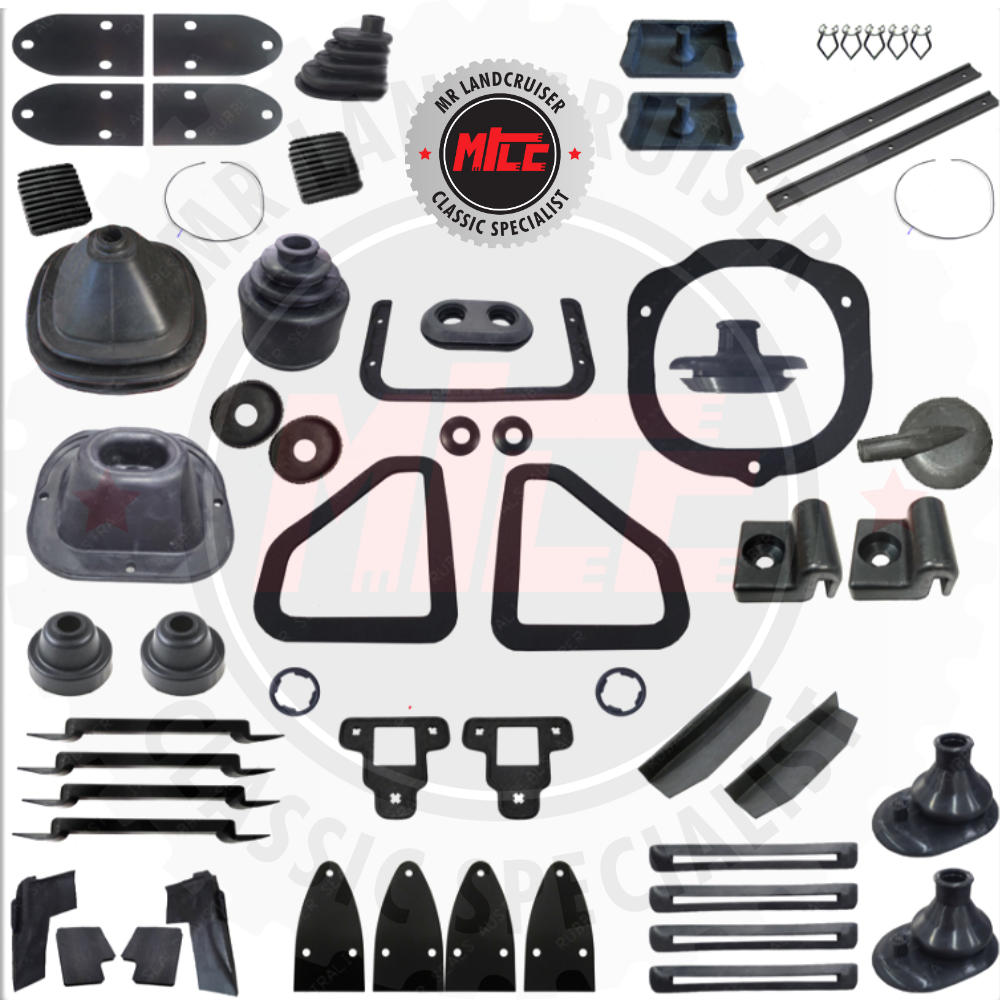 55 Piece Supplementary Rubber Seal Kit suits Toyota Landcruiser 40 Series 1979–1981