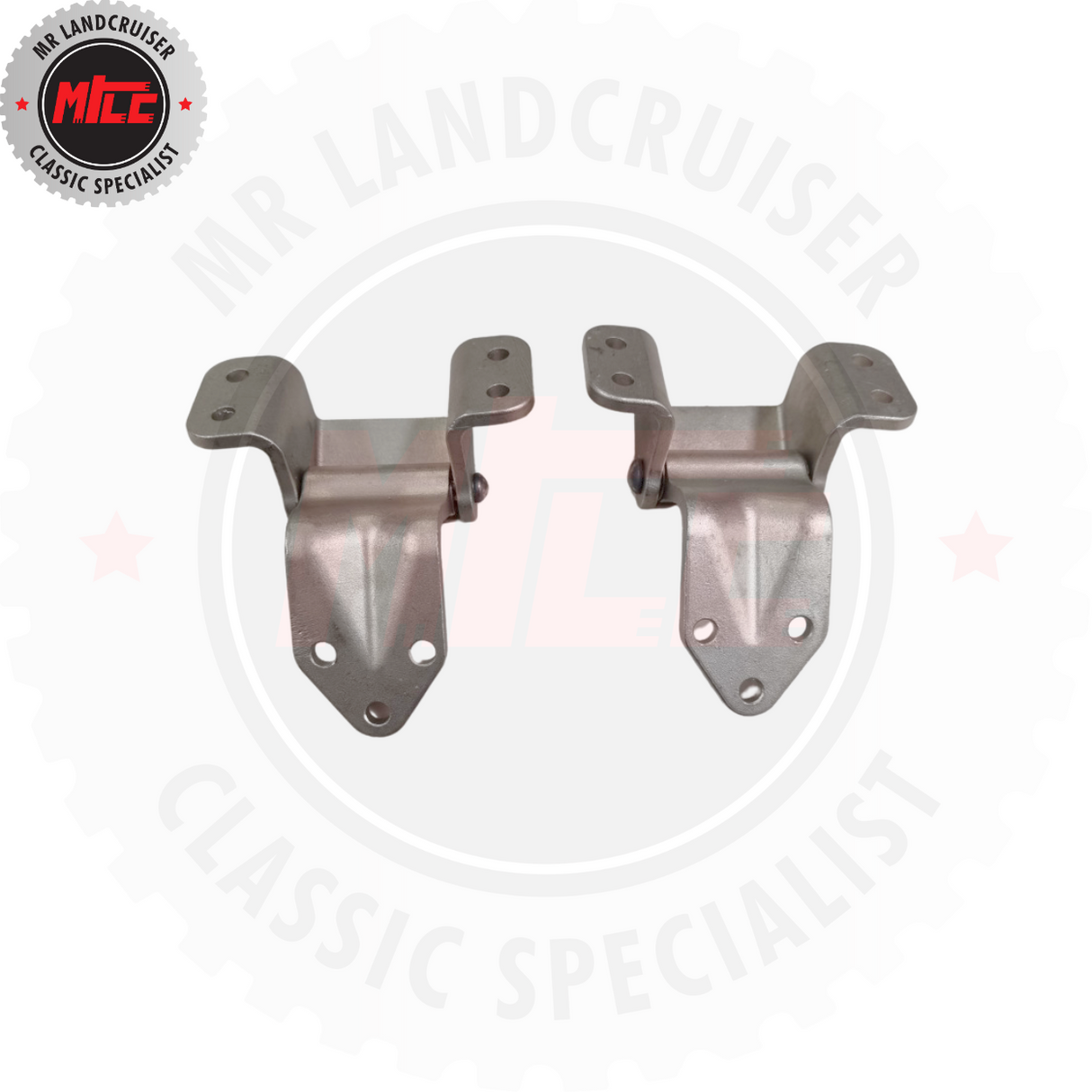 rear view of Barn Door Upper Hinges To Suit Toyota Landcruiser 40 Series (FJ40)