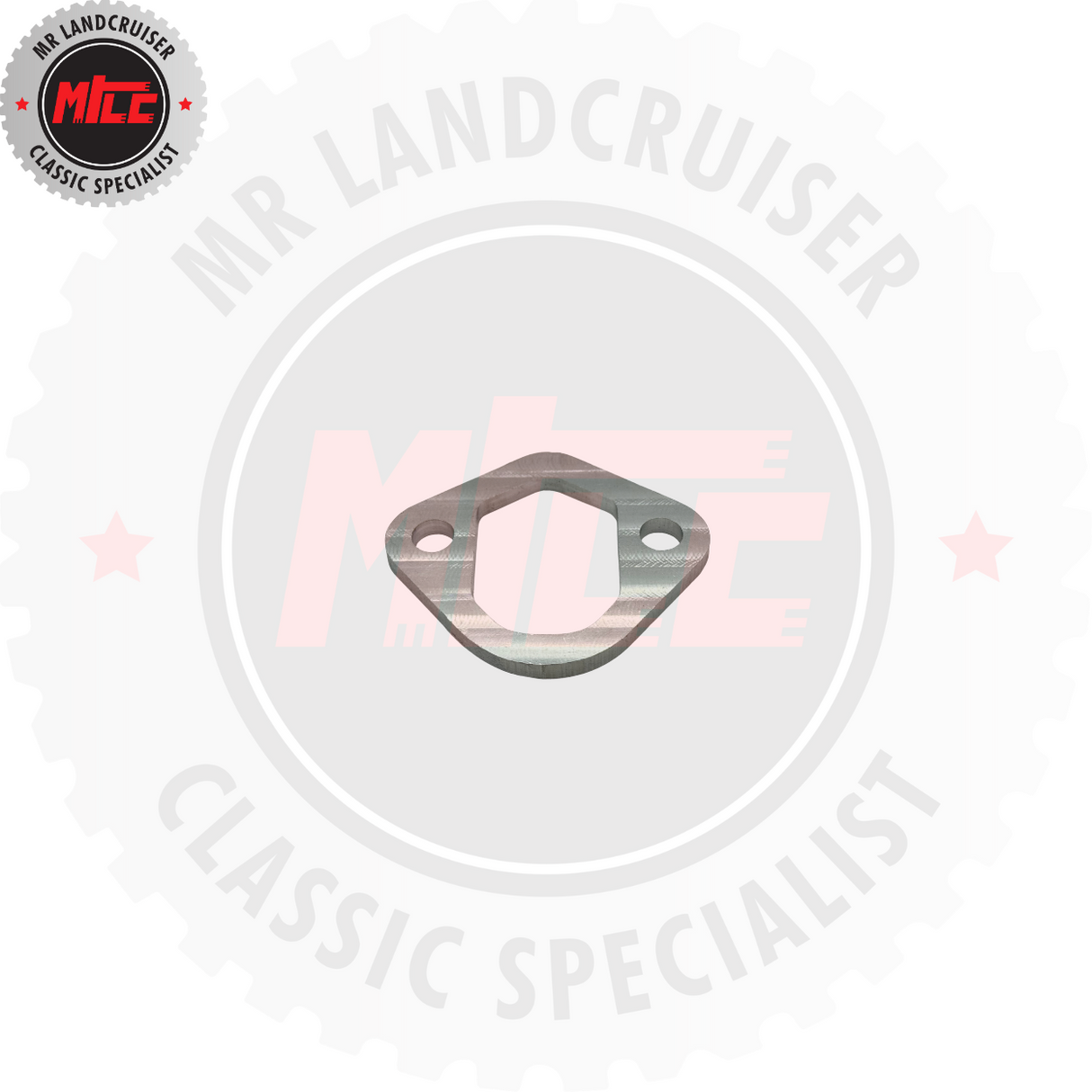 front view of Mechanical Fuel Pump Spacer Plate suits F 2F 40, 60
