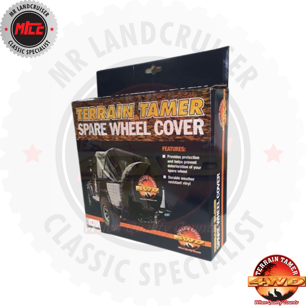 Spare Wheel Cover suits Toyota Landcruiser