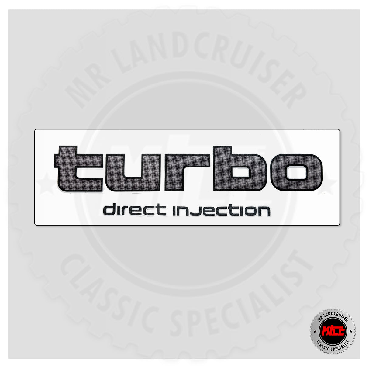 Tailgate Turbo Decal for 60 Series Landcruiser