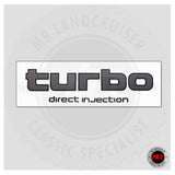 Tailgate Turbo Decal for 60 Series Landcruiser