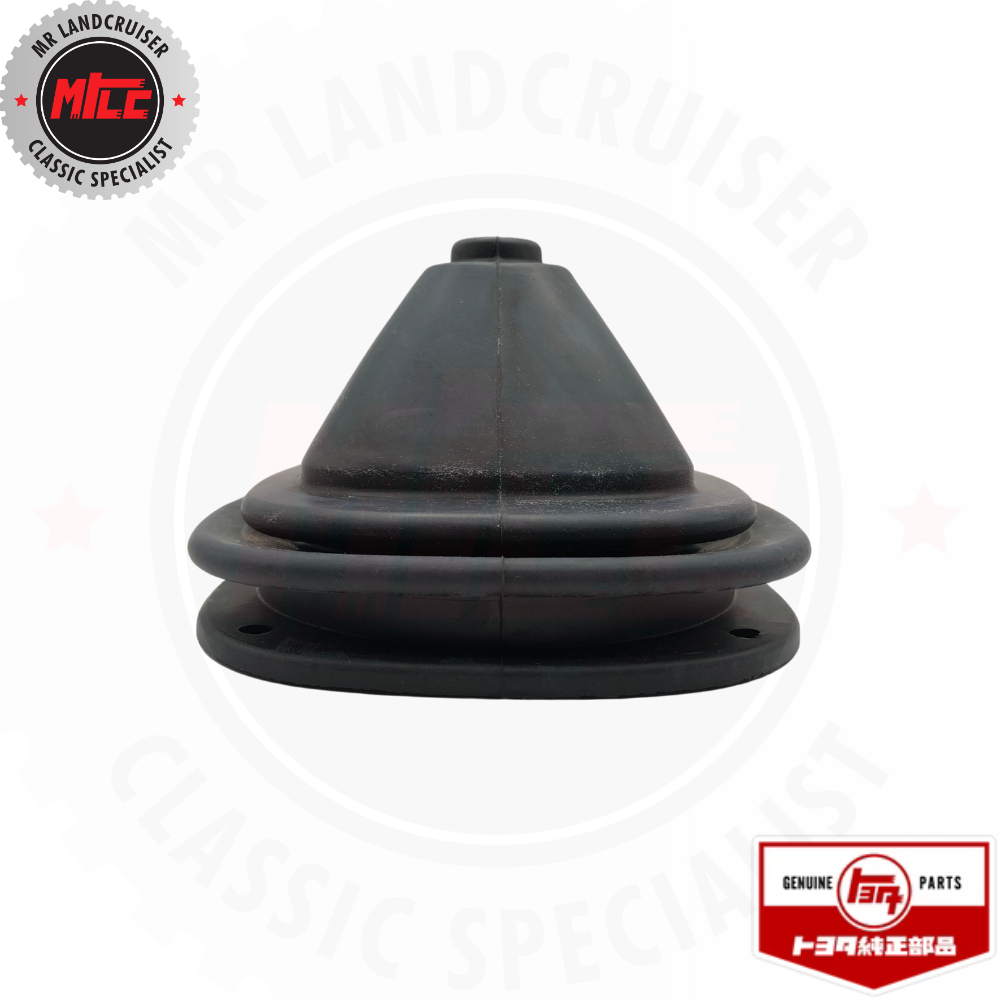 side angle view of Boot Gear Shift Lever Cover for Toyota Landcruiser