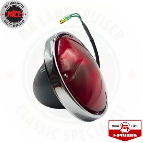 side view of OEM Toyota 81550-60130 Rear Red Tail Lights Land Cruiser FJ40 69-74