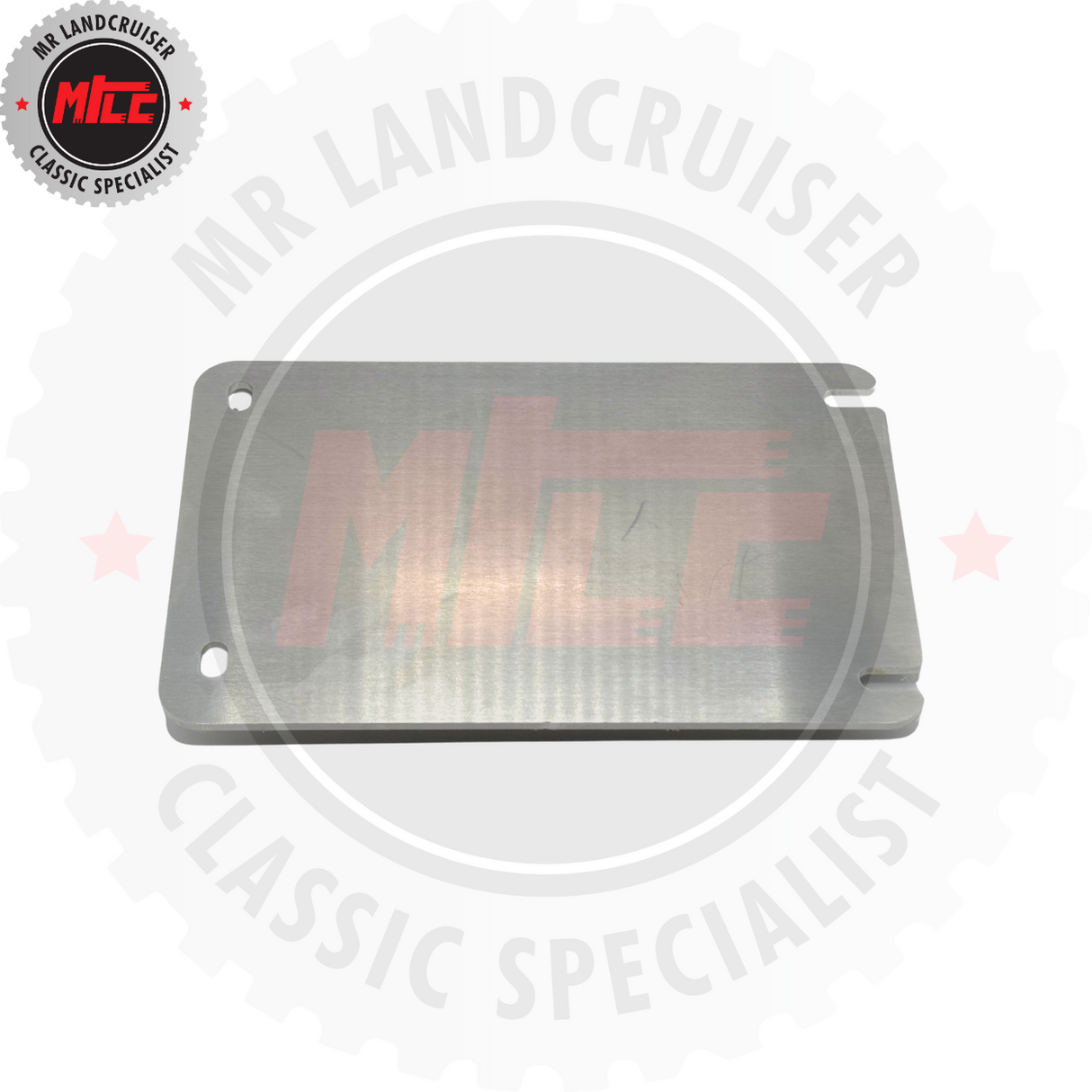 zoomed view of Blower Motor Blanking Delete Plate suits 40 Series Toyota Landcruiser