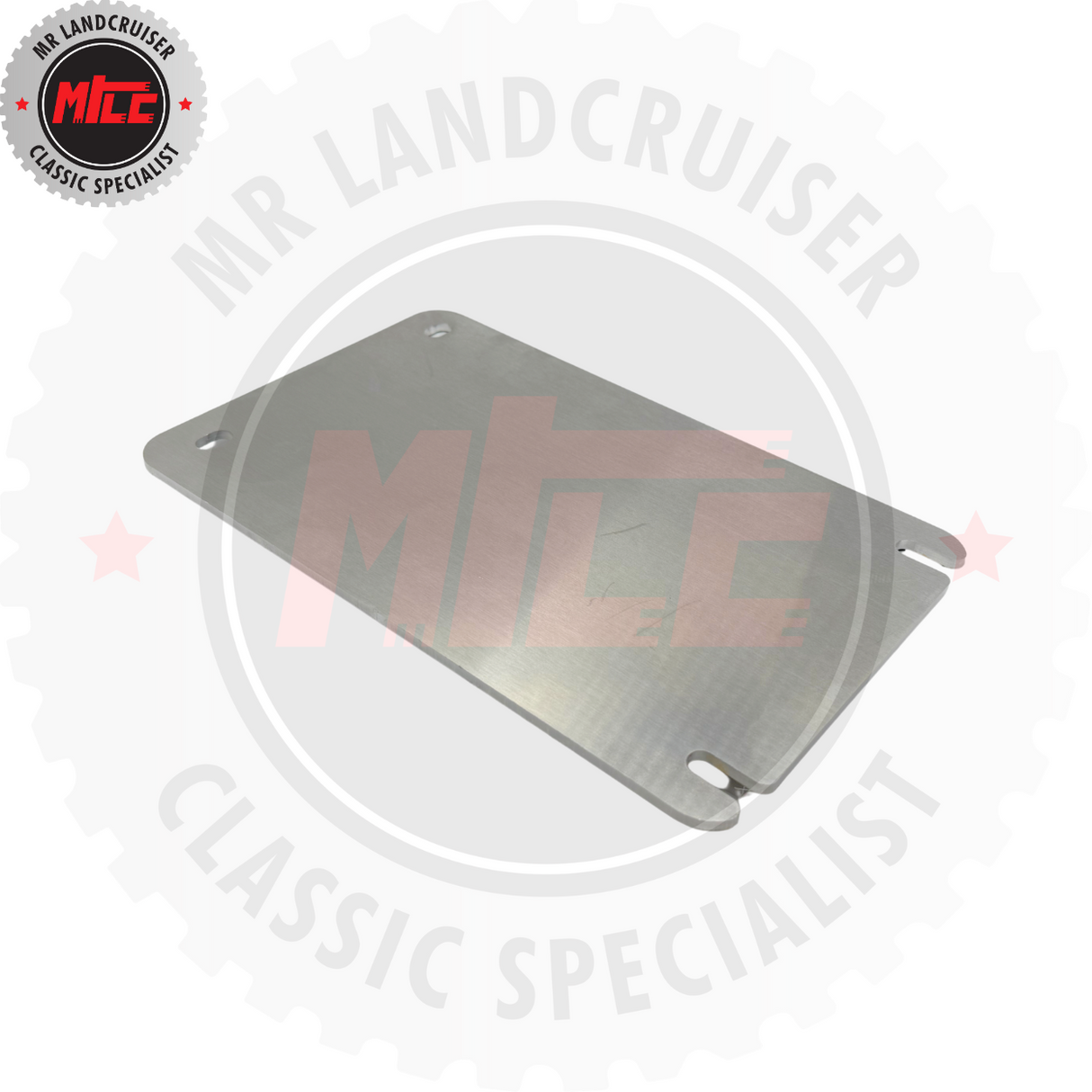 side view of Blower Motor Blanking Delete Plate suits 40 Series Toyota Landcruiser