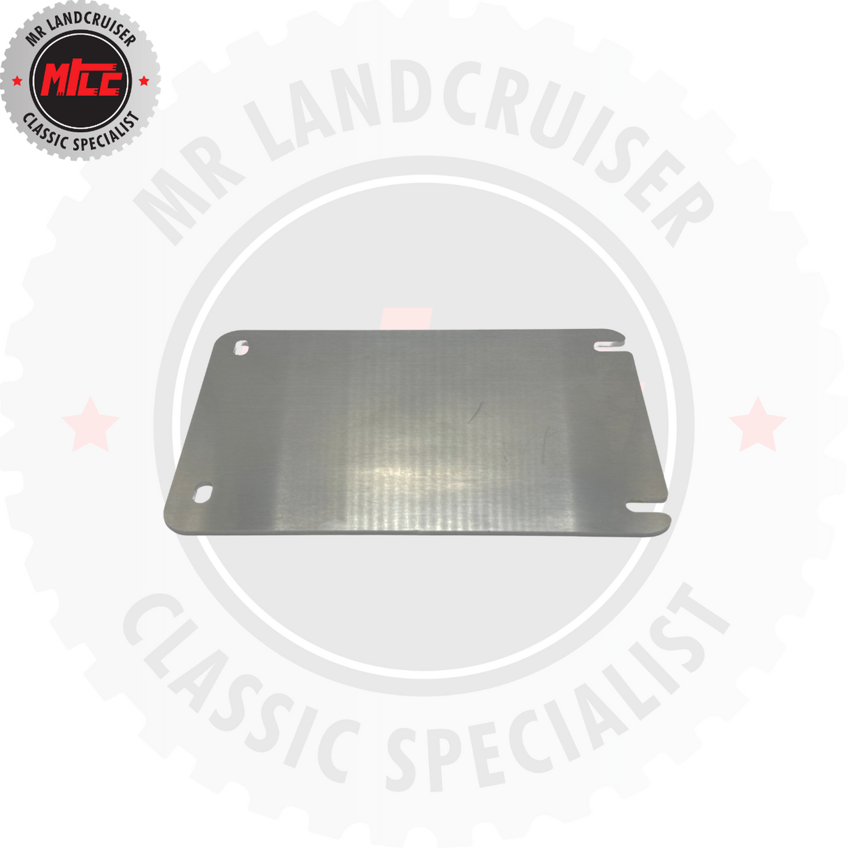front view of Blower Motor Blanking Delete Plate suits 40 Series Toyota Landcruiser