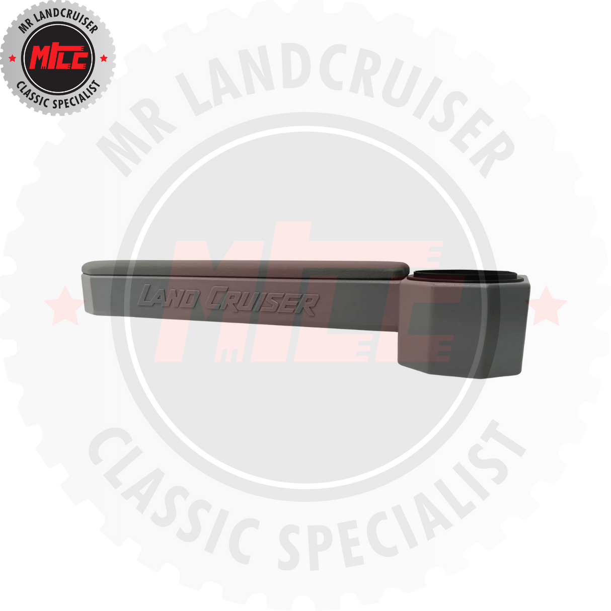 Cupholder Set Grey Magnetic Arm Rest L+R Aftermarket Suits 70 Series Toyota Landcruiser