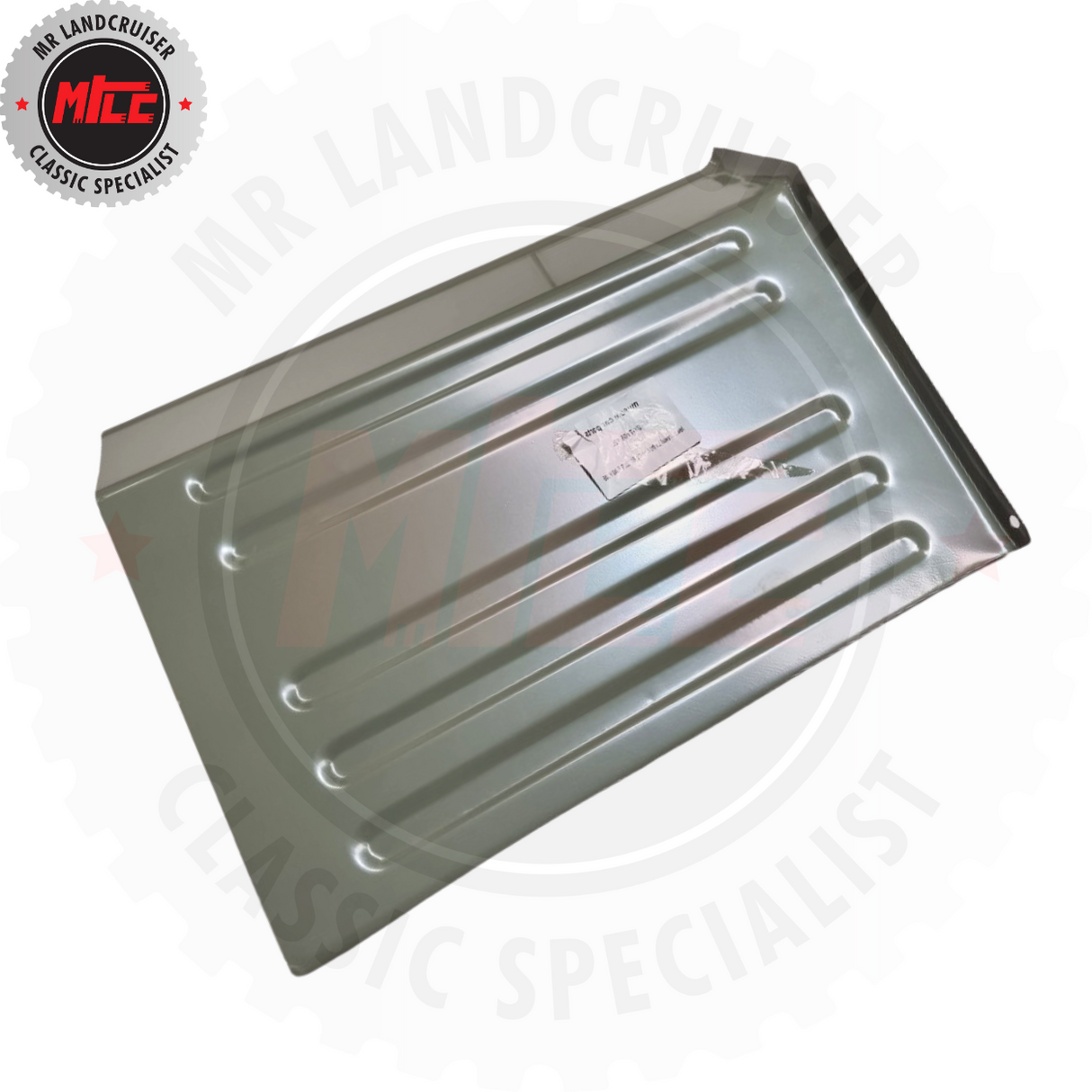 rear view of Left Hand Lower Firewall to Floor Panel suits Toyota Landcruiser FJ40 40 Series
