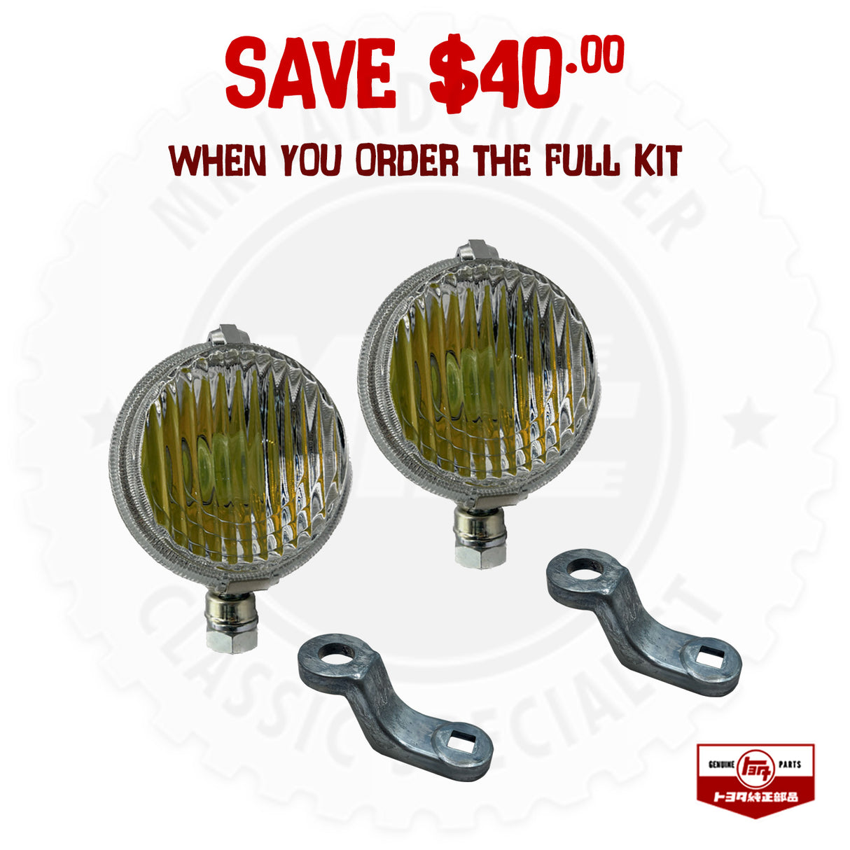 Genuine Toyota Fog Light Bracket for 40 and 55 Series Landcruiser