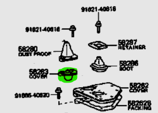 Aftermarket Transfer Case Gear Lever Boot suits 40 & 55 Series Toyota Landcruiser 1974 - 1982