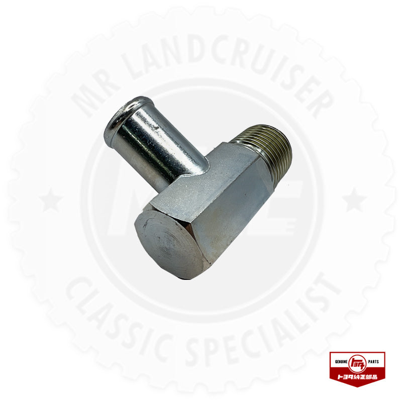 rear view of Heater Hose Angled Union Joint (B, 3B, 2F Motors)