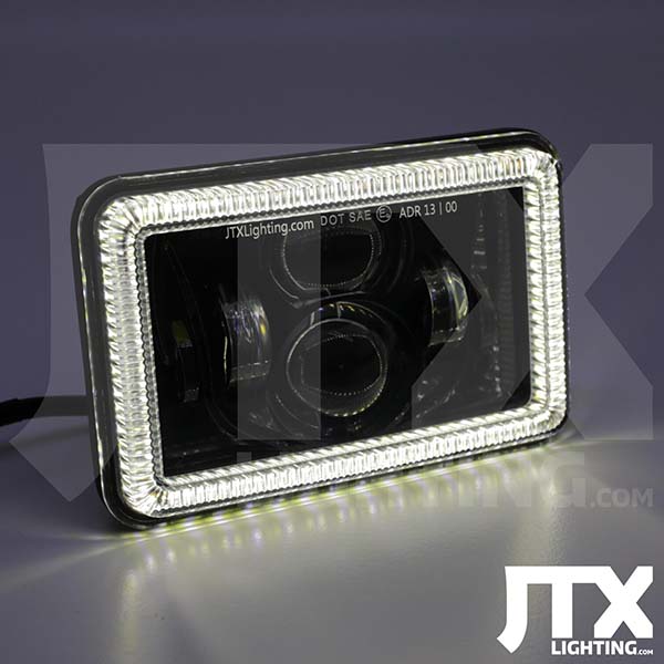 Black Faceplate - White and Amber