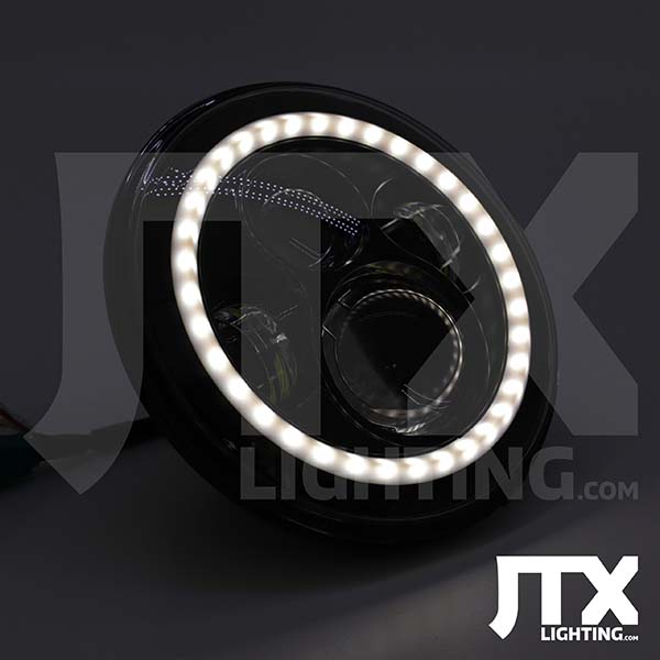 Black 7 Round White and AMber front white on