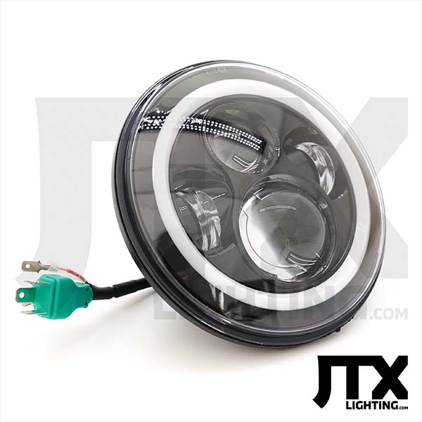 Black 7 Round White and AMber front white