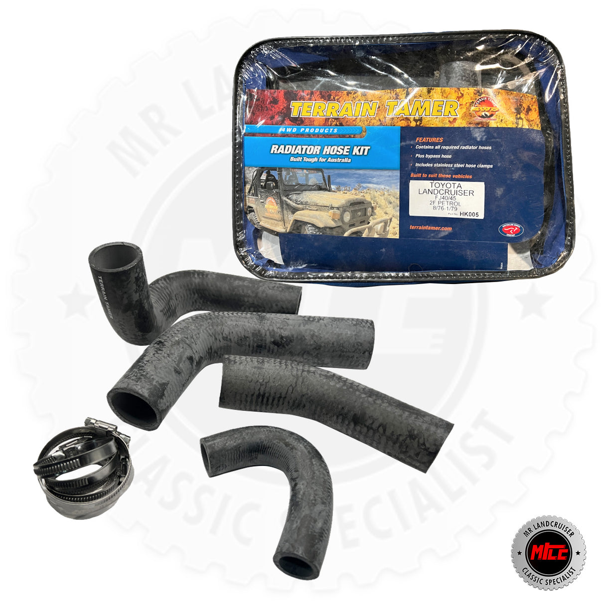 Radiator Hose Kit for FJ40, FJ45 Landcruiser 08/76 - 01/79