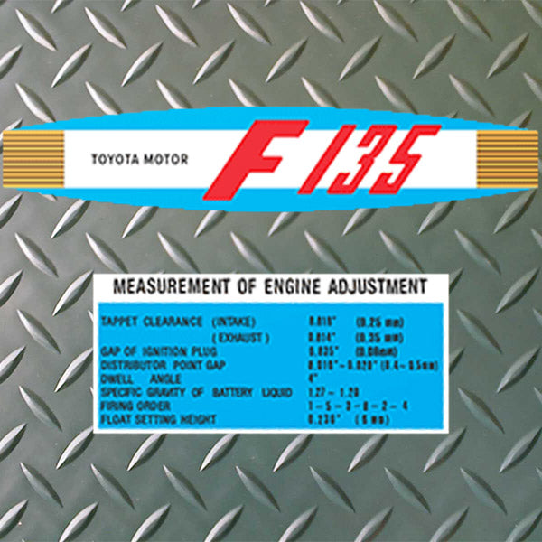 F135 Engine Decal 1962-1964