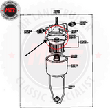 Fuel Filter Element Kit exploded diagram