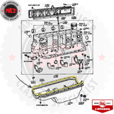 Genuine Engine Oil Pan Gasket Sump suits F 2F 3F Toyota Landcruiser