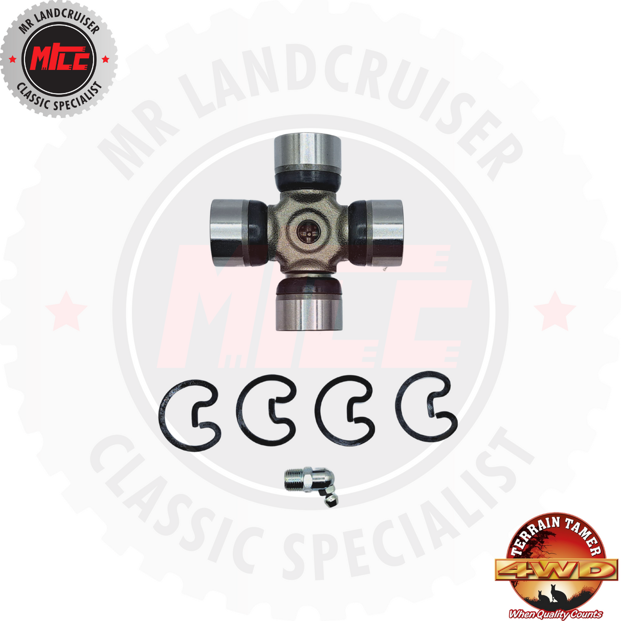 Another view of Universal Joint Kit Front & Rear suitable for 40 & 45 series Toyota Landcruiser with seals