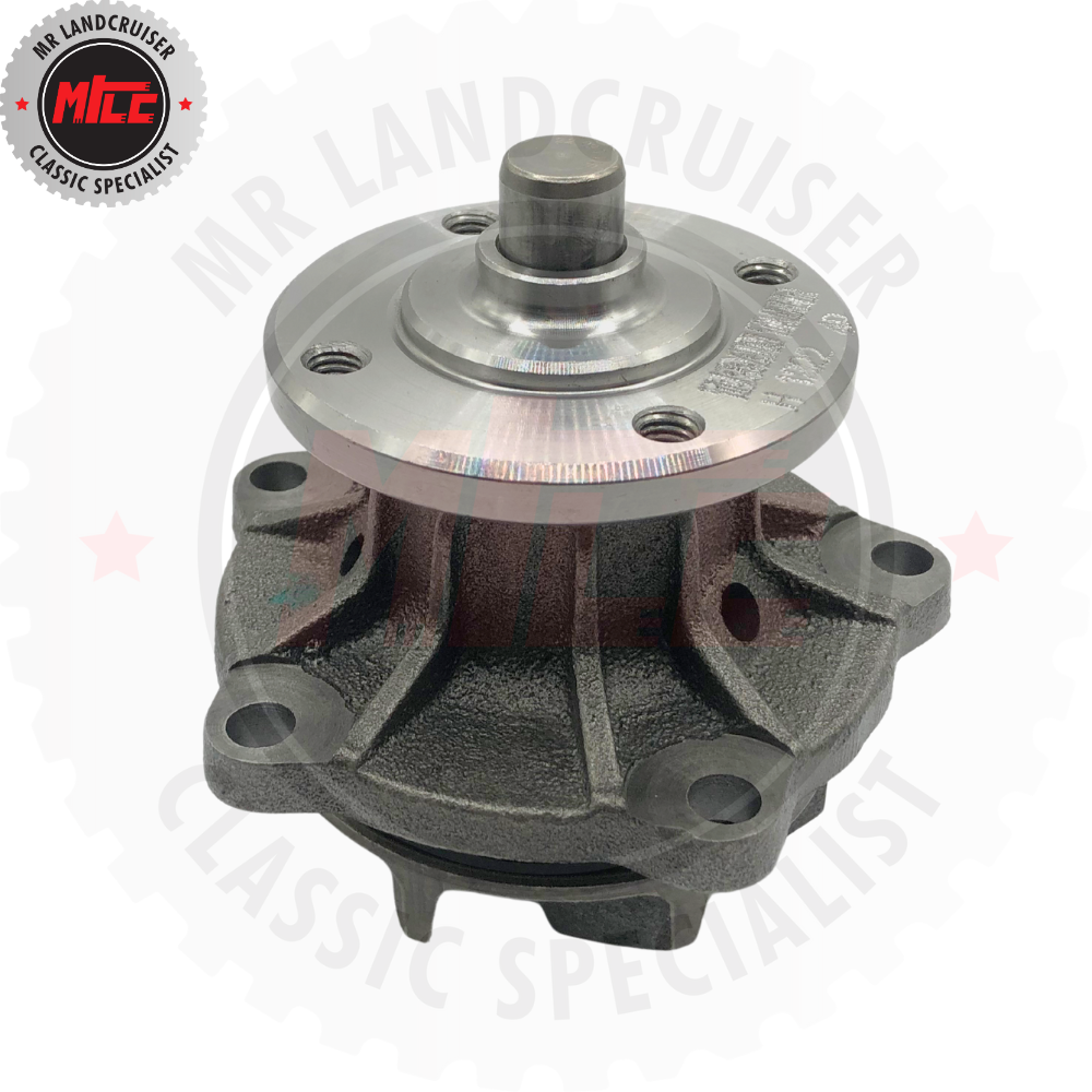 top inverted view of Water Pump suits Toyota Landcruiser 2H 12HT Diesel 1980 - 1989