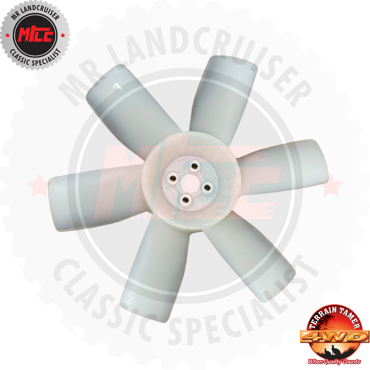 Fan Blade 6 Blades H 2F 45mm PCD 4 Bolt Mount Non Viscous suits 2F 40 Series Toyota Landcruiser