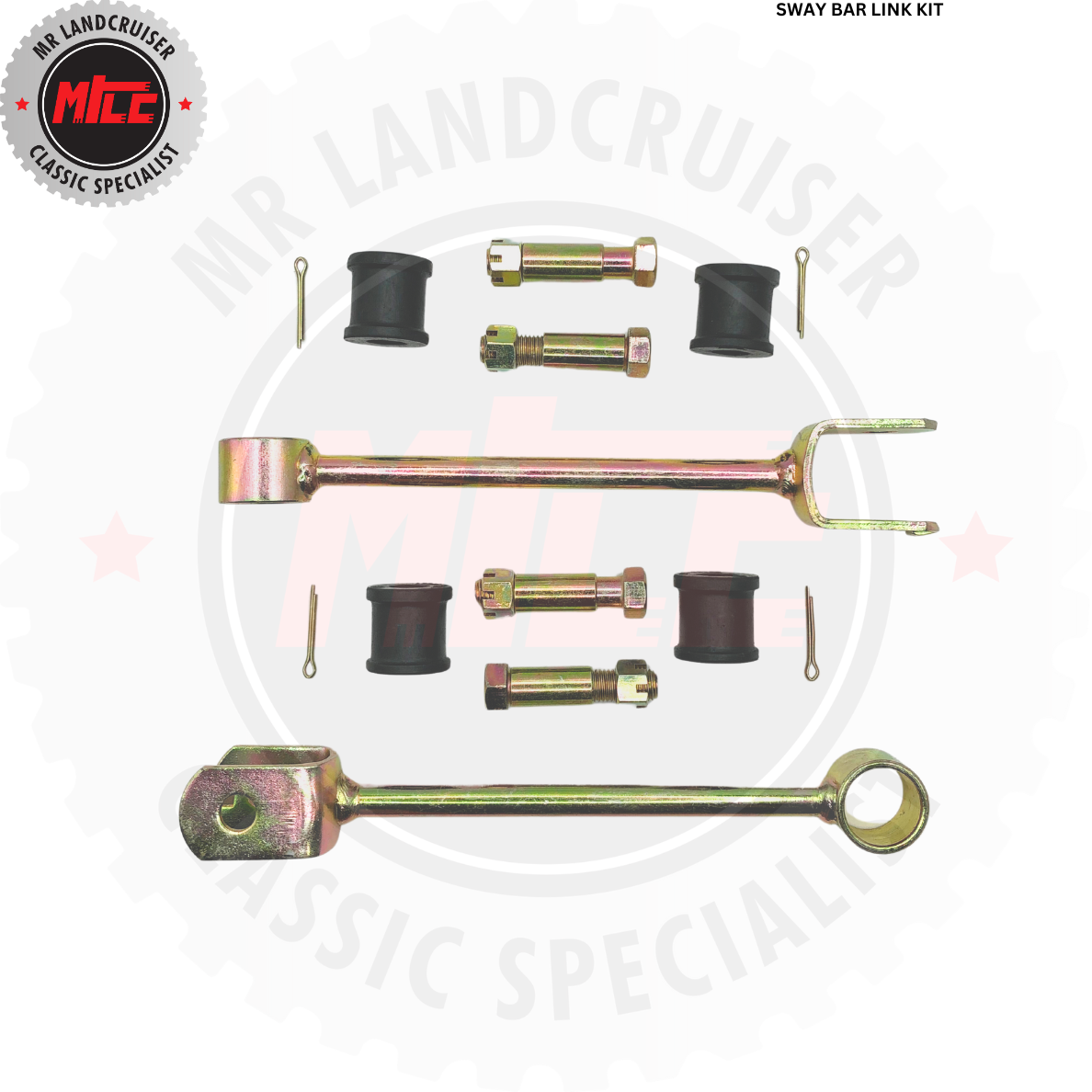 Front & Rear Sway Bar Link Kit W/ D Mount Bush – Fits Land Cruiser 80 & 105 Series – OE 48802-600