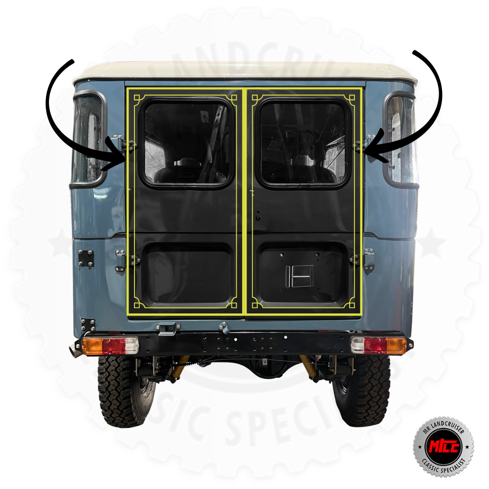 Barn Door Seal suits 40 Series Toyota Landcruiser Troopy 1972 - 1978