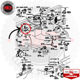 diagram of Genuine Starter Relay Assembly suits 40 Series Toyota Landcruiser 