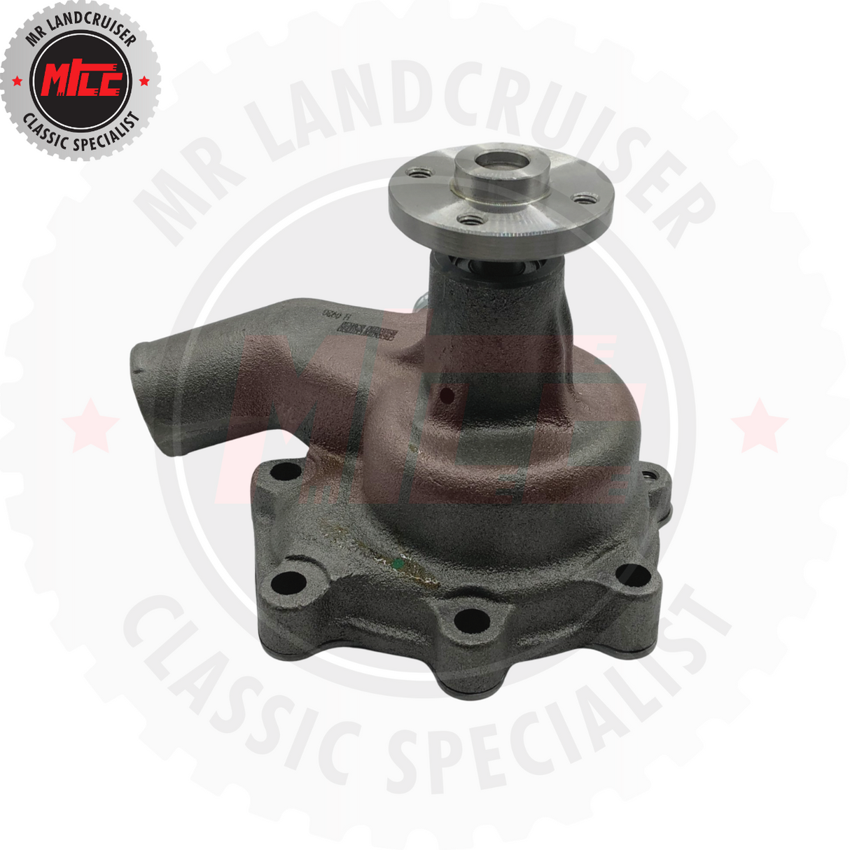 side view of Terrain Tamer Water Pump suits 40 Series Toyota Landcruiser FJ40 FJ45 FJ55