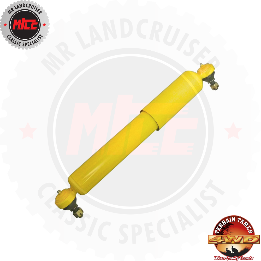 Rear View of Steering Damper for 40 Series Toyota Landcruiser Suspension