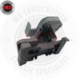 rear view of phone holder for 40 series 60 series and 70 series toyota landcruiser