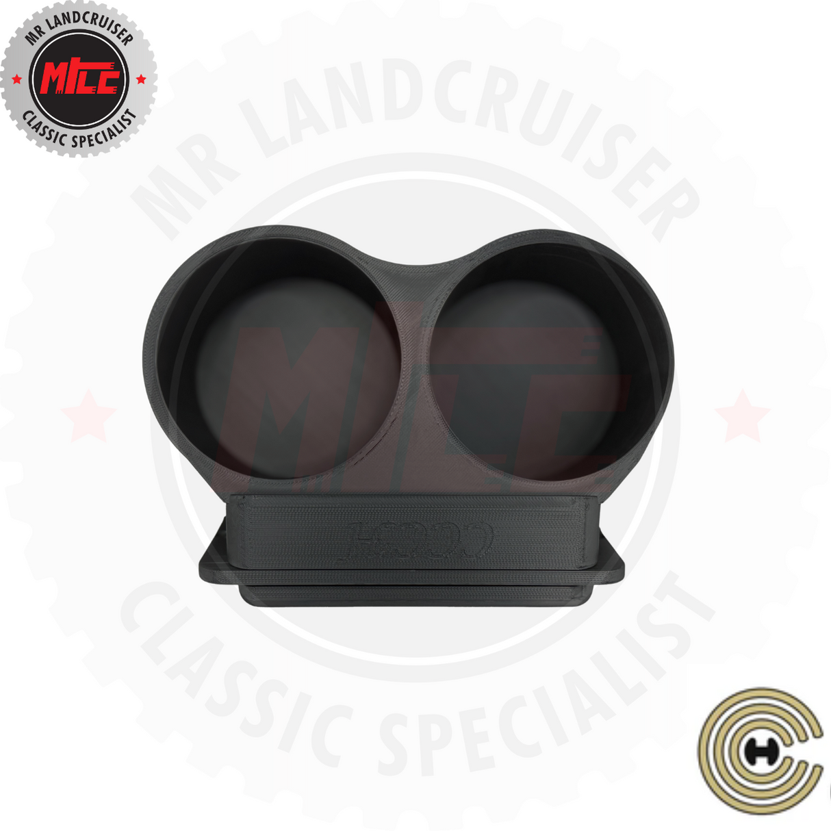 40 series landcruiser cup holder's top view