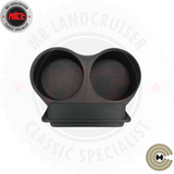 40 series landcruiser cup holder's top view